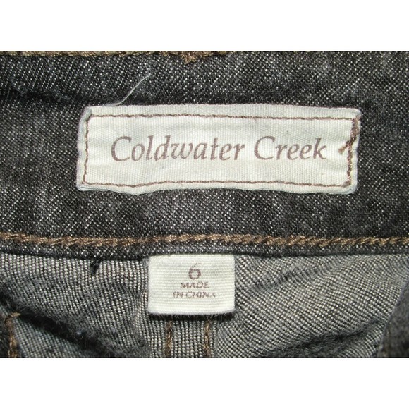 Coldwater Creek Women's Black Mid-Rise Boot Cut Denim Jeans Size 6 - Picture 8 of 8
